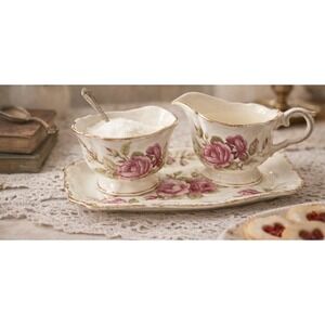 3 PIECE VINTAGE JAMES KENT LTD - LONGTON - MADE IN ENGLAND - CREAMER AND SUGAR